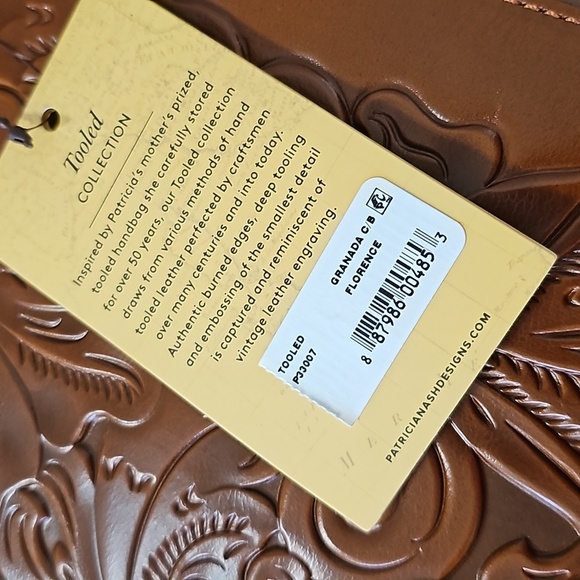 Patricia Nash Tooled Leather Florence Granada Crossbody - Picture 6 of 6